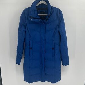 Noize Women's Blue Quilted Coat Size Large